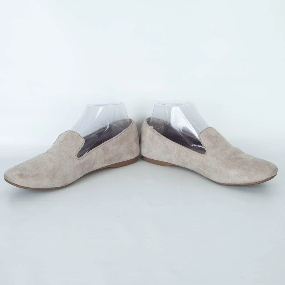 Birdies The Starling Suede Loafers Flats Beige Slip On‎ Size 9 Preppy Comfort